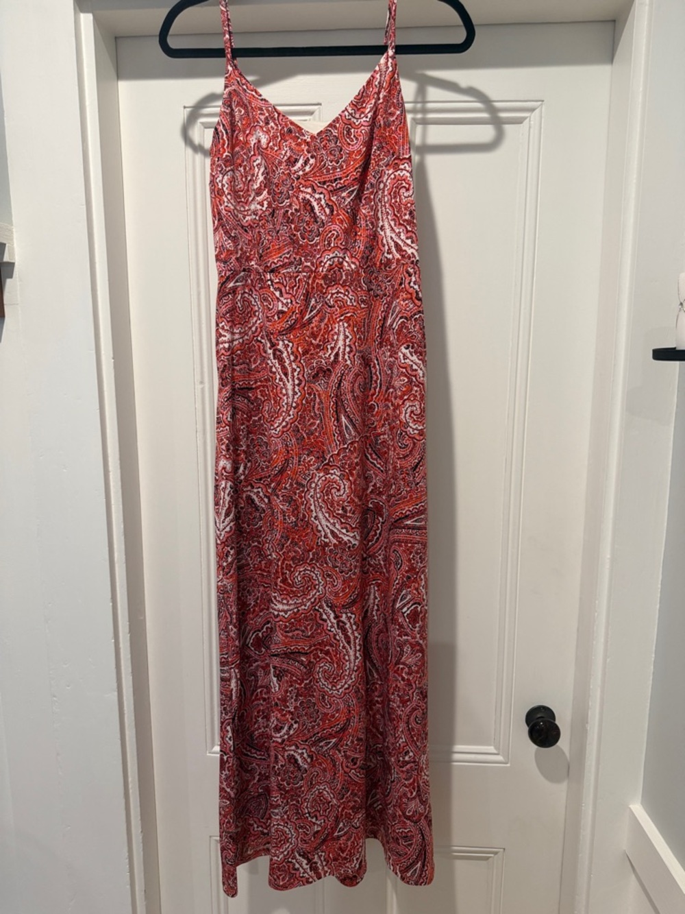 Women’s Red Paisley Slip Dress